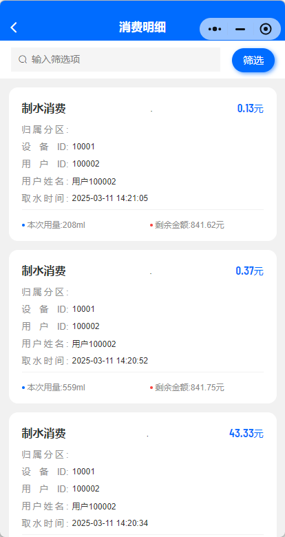 消费明细