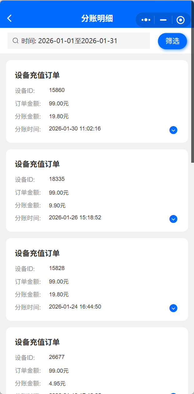 分账记录
